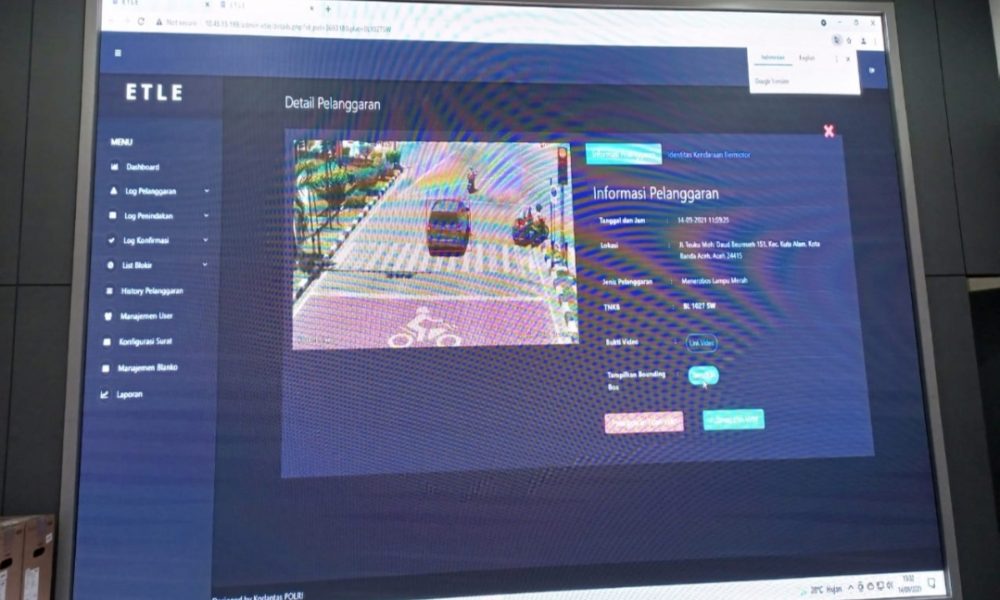 Uji Coba ETLE di Kota Banda Aceh Hasilnya Seperti Ini | Aceh Monitor
